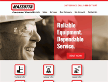 Tablet Screenshot of mazzottarentals.com
